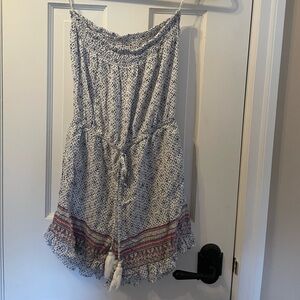 Kiwi + Punch Strapless Romper, Size Medium